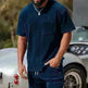 Men's Classy Summer Casual T-shirt Shorts Suit - EX-STOCK CANADA