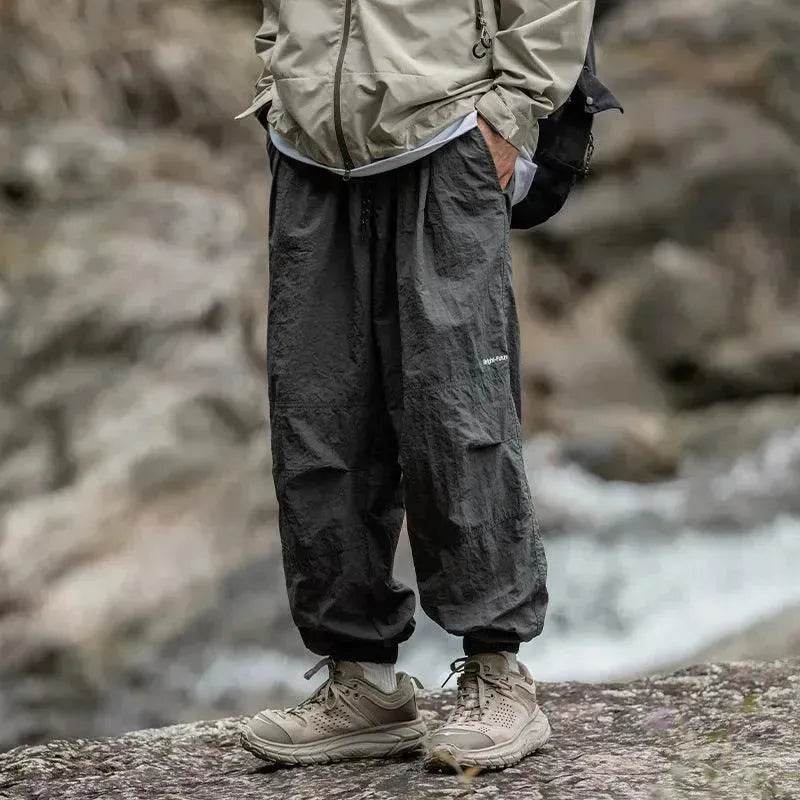 Men's Fashion Ankle-tied Loose Waterproof Workwear Pants - EX-STOCK Canada