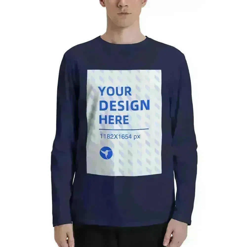Men's Long Sleeve Crew Neck T-Shirt - EX-STOCK CANADA