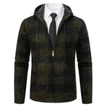 Men's Plaid Thickened Sweater Coat - EX-STOCK CANADA