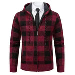Men's Plaid Thickened Sweater Coat - EX-STOCK CANADA