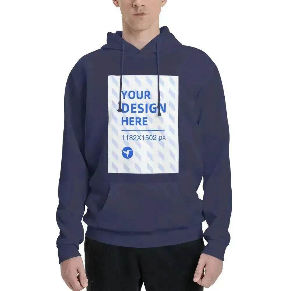 Men's Polyester Fleece Hooded Sweatshirt - EX-STOCK Canada