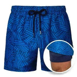 Men's Printed Beach Shorts Sports Double Layer Shorts Summer - EX-STOCK CANADA
