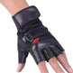 Men's PU Leather Motorcycle Riding Weight Lifting Gym Workout Outdoor Fingerless Glove - EX-STOCK Canada
