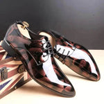 Men's shoes, large size, business casual shoes, men's shoes, bright leather, men's shoes, dress shoes - EX-STOCK Canada