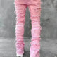 Men Trousers Individual Patched Pants Long Tight Fit Stacked Jeans For Mens Clothing - EX-STOCK CANADA