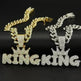 Mens Fashion Alloy Necklace With Diamond Pendant - EX-STOCK CANADA