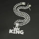Mens Fashion Alloy Necklace With Diamond Pendant - EX-STOCK CANADA