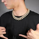 Mens Fashion Personalized Square Zirconium Cuban Bracelet Necklace - EX-STOCK CANADA