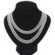 Mens Fashion Simple Full Diamond Cuba Necklace - EX-STOCK CANADA