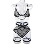 Mesh Erotic Lingerie With Bracelets - EX-STOCK Canada