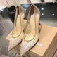 Mesh Rhinestone Transparent Women's Single Shoes Pointed High Heels Women - EX-STOCK Canada