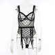 Mesh See-through Underwear Metal Chain Set - EX-STOCK CANADA