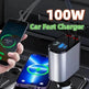 Metal Car Charger 100W Super Fast Charging Car USB And TYPE-C Adapter - EX-STOCK Canada
