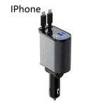 Metal Car Charger 100W Super Fast Charging Car USB And TYPE-C Adapter - EX-STOCK Canada