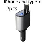 Metal Car Charger 100W Super Fast Charging Car USB And TYPE-C Adapter - EX-STOCK Canada