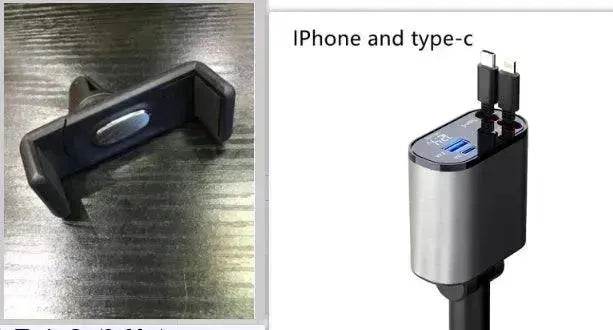 Metal Car Charger 100W Super Fast Charging Car USB And TYPE-C Adapter - EX-STOCK Canada