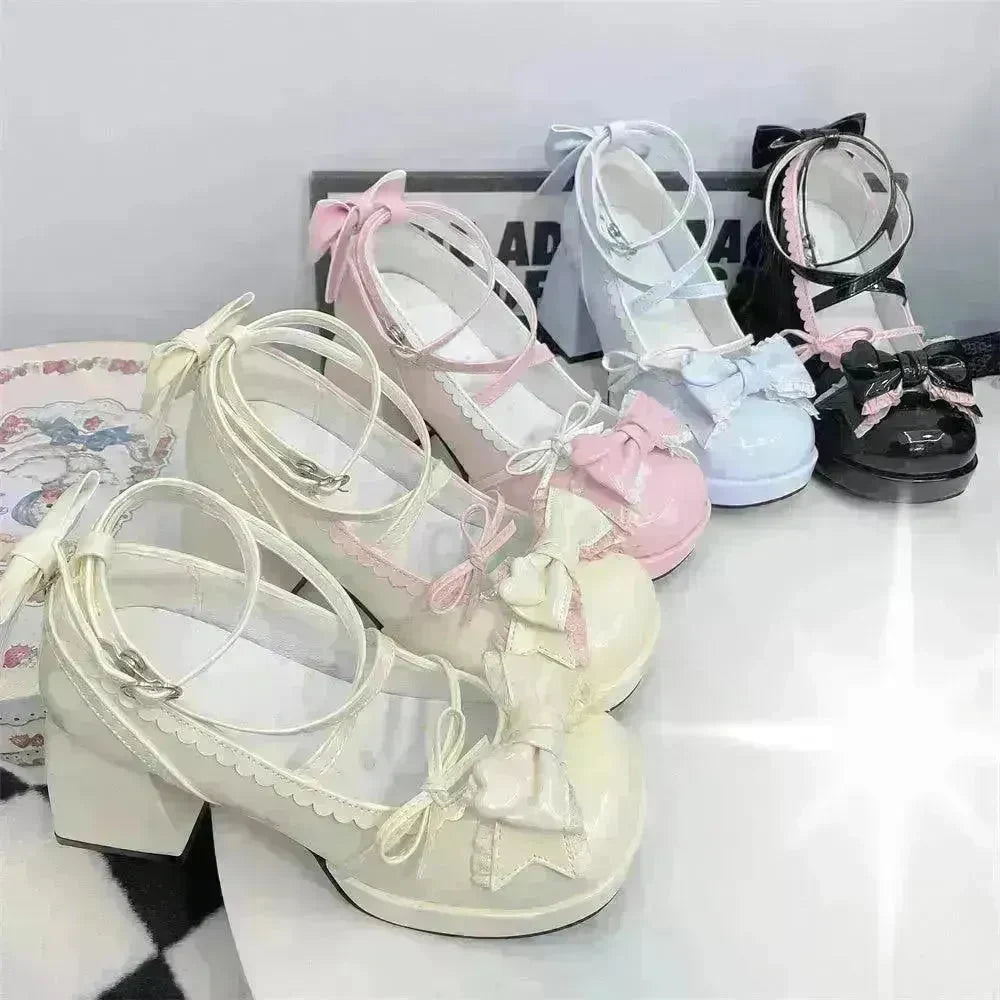 Mid Heel Platform Cute Single-layer Shoe Kid s Lolita Shoes - EX-STOCK CANADA
