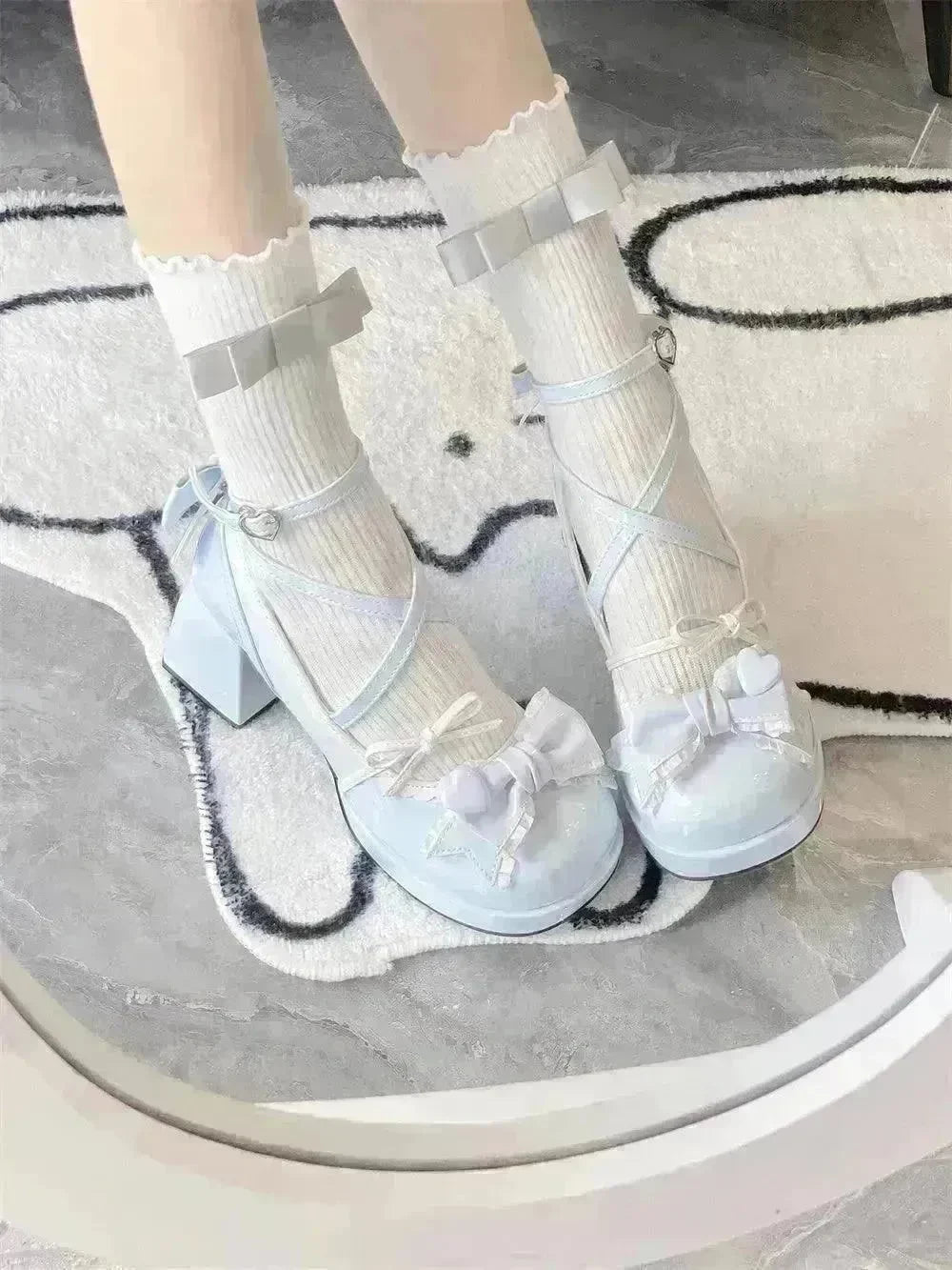 Mid Heel Platform Cute Single-layer Shoe Kid s Lolita Shoes - EX-STOCK CANADA