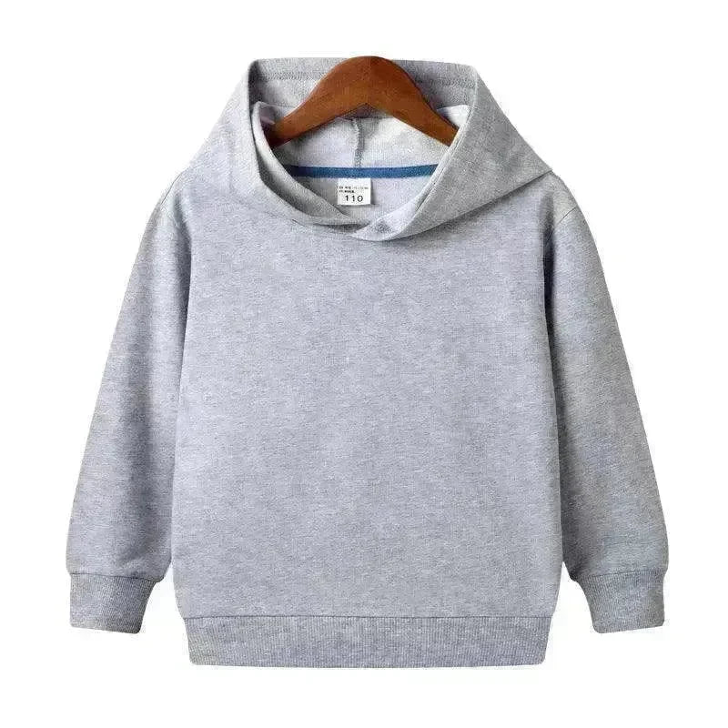 Middle And Small Size Children's Customized Pure Cotton Hooded Blank Sweater - EX-STOCK CANADA