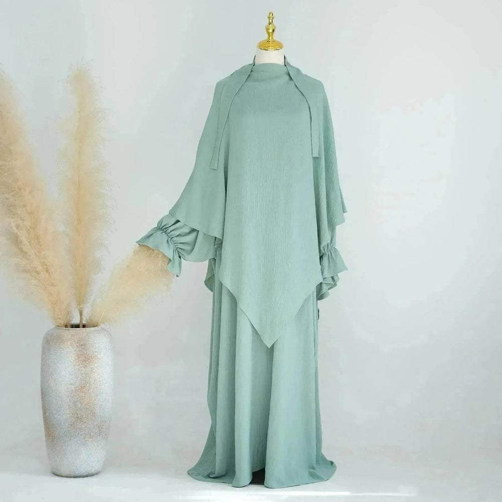 Middle East Dubai Turkey Solid Color Dress Leisure - EX-STOCK Canada