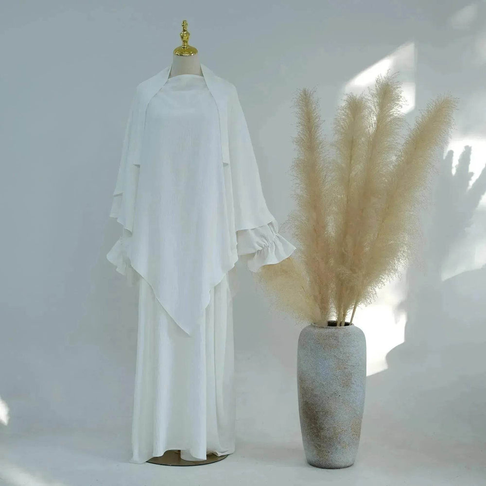 Middle East Dubai Turkey Solid Color Dress Leisure - EX-STOCK Canada