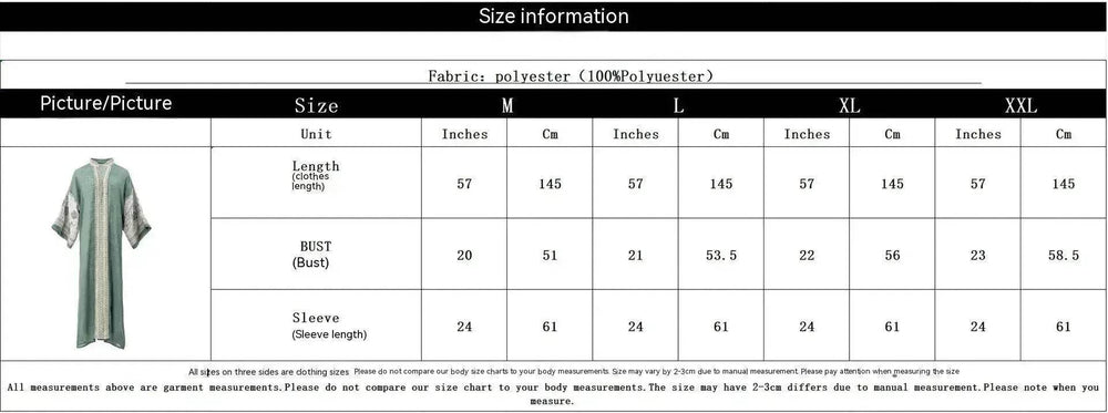 Middle East Foreign Trade Arab Robe New Embroidered Women's Gown - EX-STOCK Canada