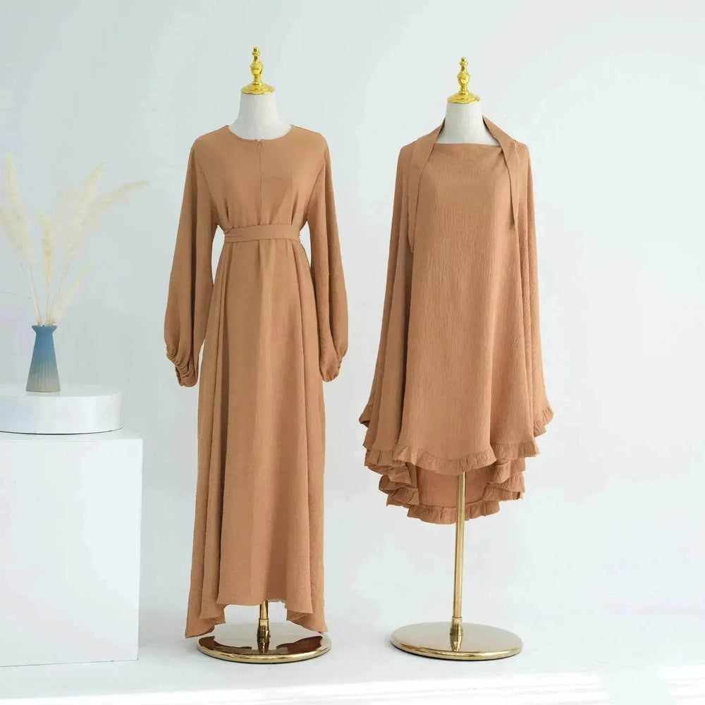 Middle East Turkey Drawstring Sleeve Dress - EX-STOCK Canada