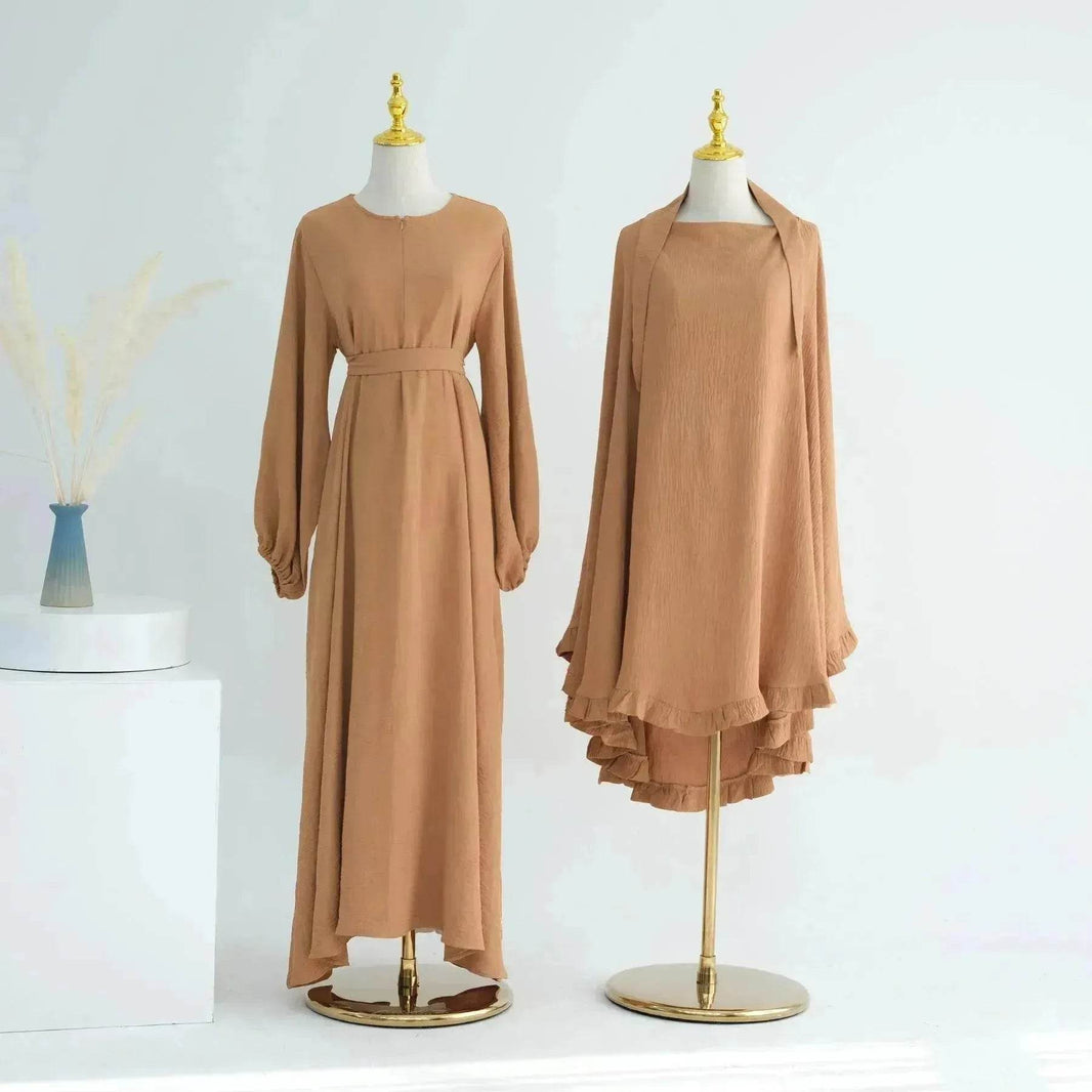 Middle East Turkey Drawstring Sleeve Dress - EX-STOCK Canada