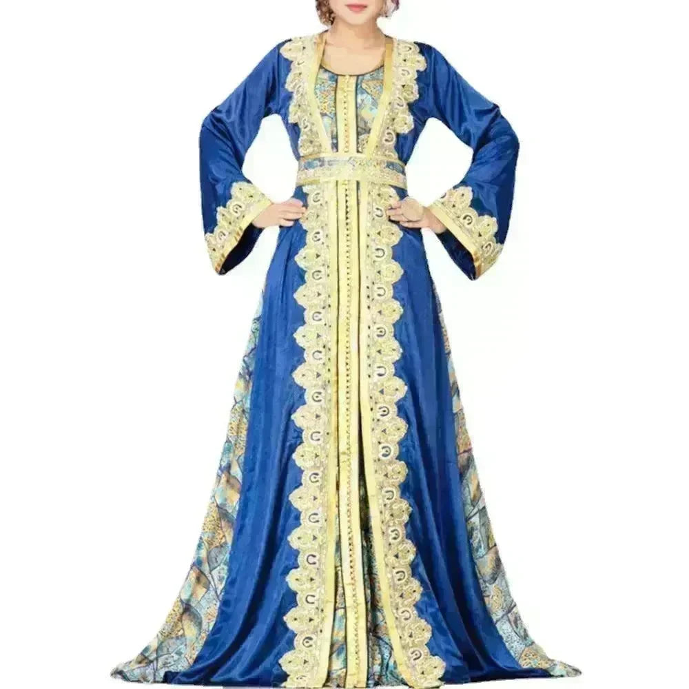 Middle Eastern Printed Dress Arab Robe - EX-STOCK CANADA