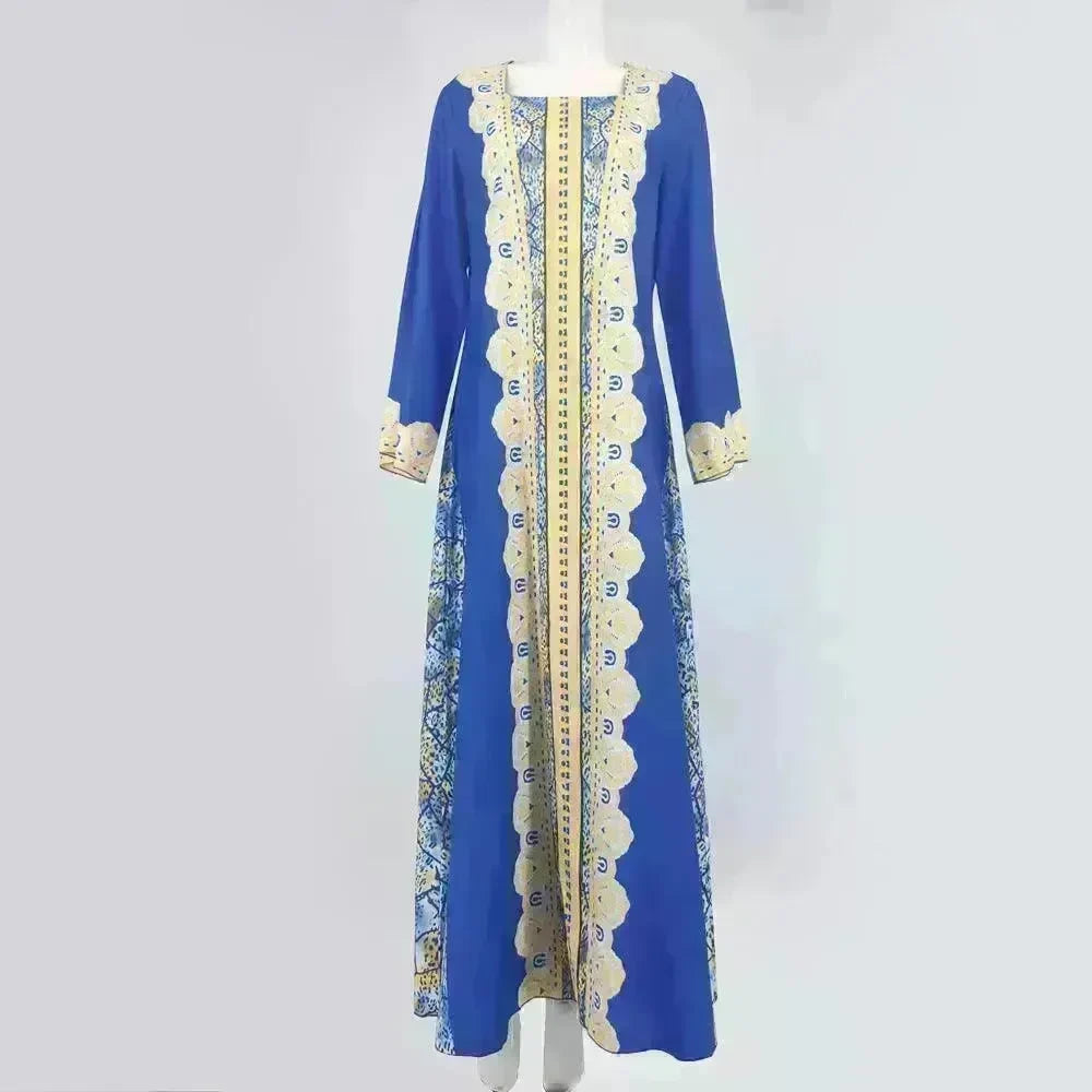 Middle Eastern Printed Dress Arab Robe - EX-STOCK CANADA
