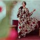 Middle Eastern Turkey Ruffled Rose Printed Bohemian Dress - EX-STOCK Canada