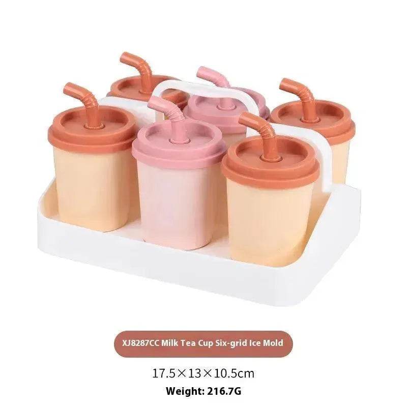 Milky Tea Cup Four Grid Ice Tray Ice-cream Mould - EX-STOCK Canada