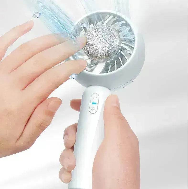 Mini Handheld Mute Fan Semiconductor Refrigeration Cooling Portable Air Conditioner Battery USB Rechargeable Fan Outdoor - EX-STOCK Canada