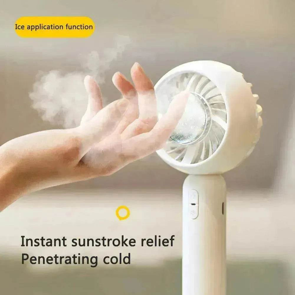 Mini Handheld Mute Fan Semiconductor Refrigeration Cooling Portable Air Conditioner Battery USB Rechargeable Fan Outdoor - EX-STOCK Canada