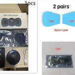 Mini Massage Pad Smart LCD Display Electrotherapy Massager Cervical Spine Waist Back Butterfly Instrument Pocket - EX-STOCK Canada