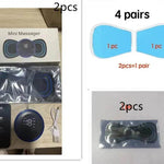 Mini Massage Pad Smart LCD Display Electrotherapy Massager Cervical Spine Waist Back Butterfly Instrument Pocket - EX-STOCK Canada