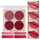 MISS ROSE Lipstick Compact 4 Color Lip Gloss Plate Moisturizing Easy To Color Lipstick Foreign Trade Exclusive For Cross-border In Stock Wholesale - EX-STOCK Canada