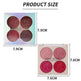 MISS ROSE Lipstick Compact 4 Color Lip Gloss Plate Moisturizing Easy To Color Lipstick Foreign Trade Exclusive For Cross-border In Stock Wholesale - EX-STOCK Canada
