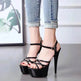Model High Heels Charming Buckle Women's Shoes 15cm Stiletto - EX-STOCK Canada