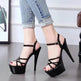 Model High Heels Charming Buckle Women's Shoes 15cm Stiletto - EX-STOCK Canada