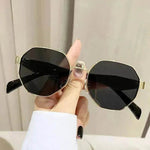 Modern Square Polygon Metal Sunglasses - EX-STOCK Canada