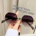 Modern Square Polygon Metal Sunglasses - EX-STOCK Canada
