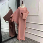 Modest Plain Abaya Dress for Arab Middle East Dubai Turkey Women Casual Everyday Kaftan Abaya - EX-STOCK Canada