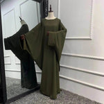 Modest Plain Abaya Dress for Arab Middle East Dubai Turkey Women Casual Everyday Kaftan Abaya - EX-STOCK Canada