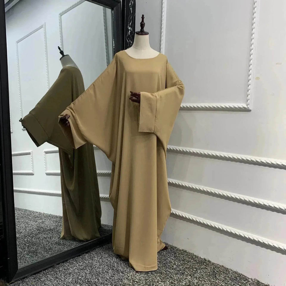 Modest Plain Abaya Dress for Arab Middle East Dubai Turkey Women Casual Everyday Kaftan Abaya - EX-STOCK Canada