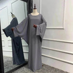 Modest Plain Abaya Dress for Arab Middle East Dubai Turkey Women Casual Everyday Kaftan Abaya - EX-STOCK Canada