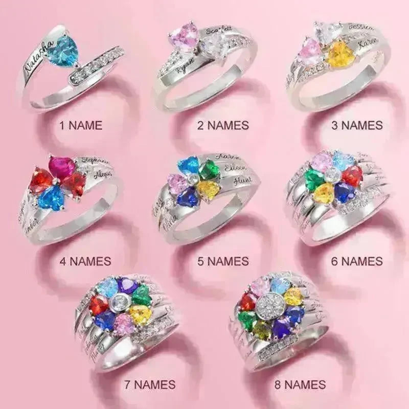 Mother's Day Gift DIY Engraved Ring - EX-STOCK CANADA