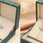 Moving Cupid Heart Angel Wings Tassel Necklace With Crystal Clavicle Chain Women Jewelry Gift Valentine's Day - EX-STOCK CANADA