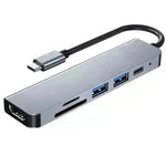 Multi Function Dock 4K HD USB Notebook 6 In 1 - EX-STOCK CANADA